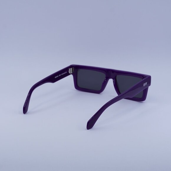 Off-White OERI13Z CHANDLER 3707 Sunglasses Purple Square Frame, Grey Lenses main image 11